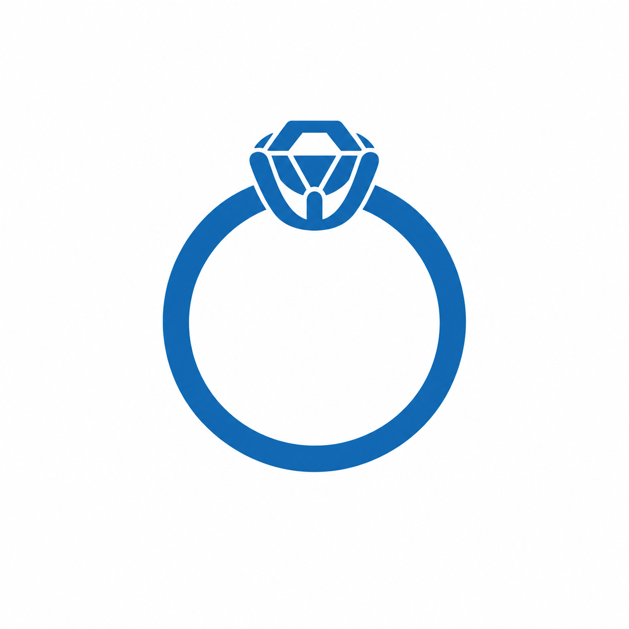 Minimalist Necklace Icon On White