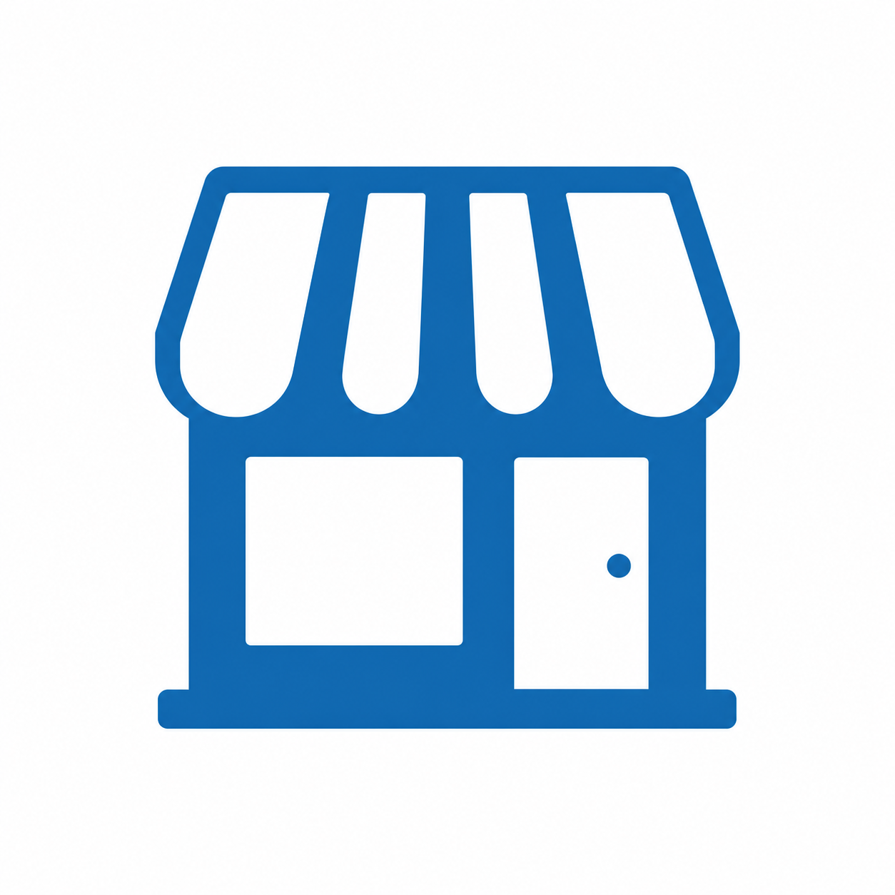 Minimalist Retail Icon On White Background