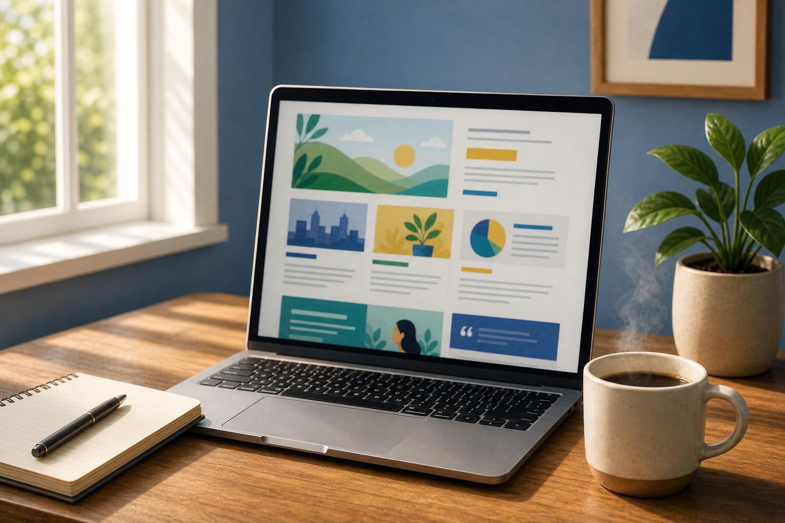 Newsletter Layout Design Illustration-1 Newsletter Layout Design Illustration-1