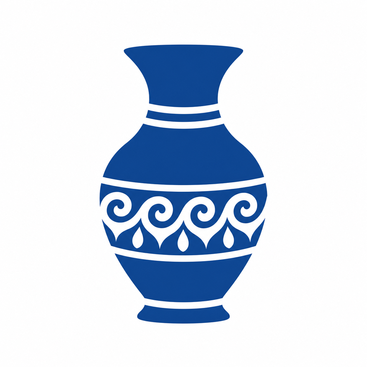 White Background Vase Icon